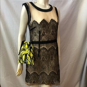 Prada Miu Miu lace sheath sheer dress